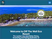 Tablet Screenshot of offthewallbelize.com